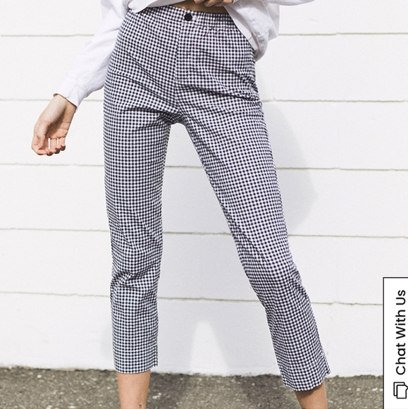 Brandy Melville John Galt Gingham Tilden Pants, One Size - Picture 7 of 10